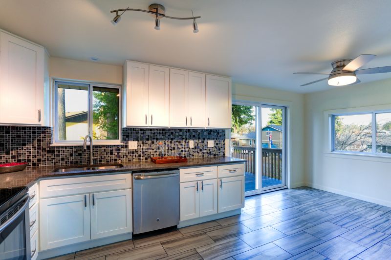 Open-Plan Kitchen with Hardwood